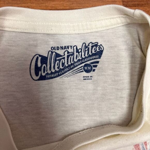 Old Navy Collectabilitees Mens White Jimi Hendrix Short Sleeve T-Shirt Medium - Picture 6 of 7